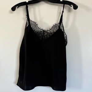 7 For ALL MANKIND BLACK LACE TANKTOP
